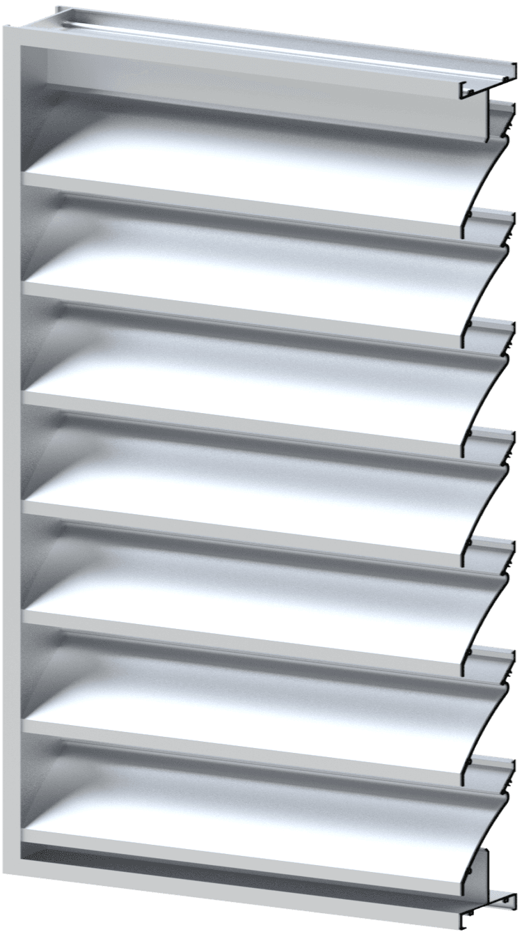2430 / 2435 4 Inch Drainable Louvers | Ventex