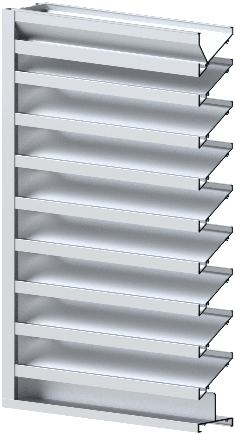 2430 / 2435 4 Inch Drainable Louvers | Ventex